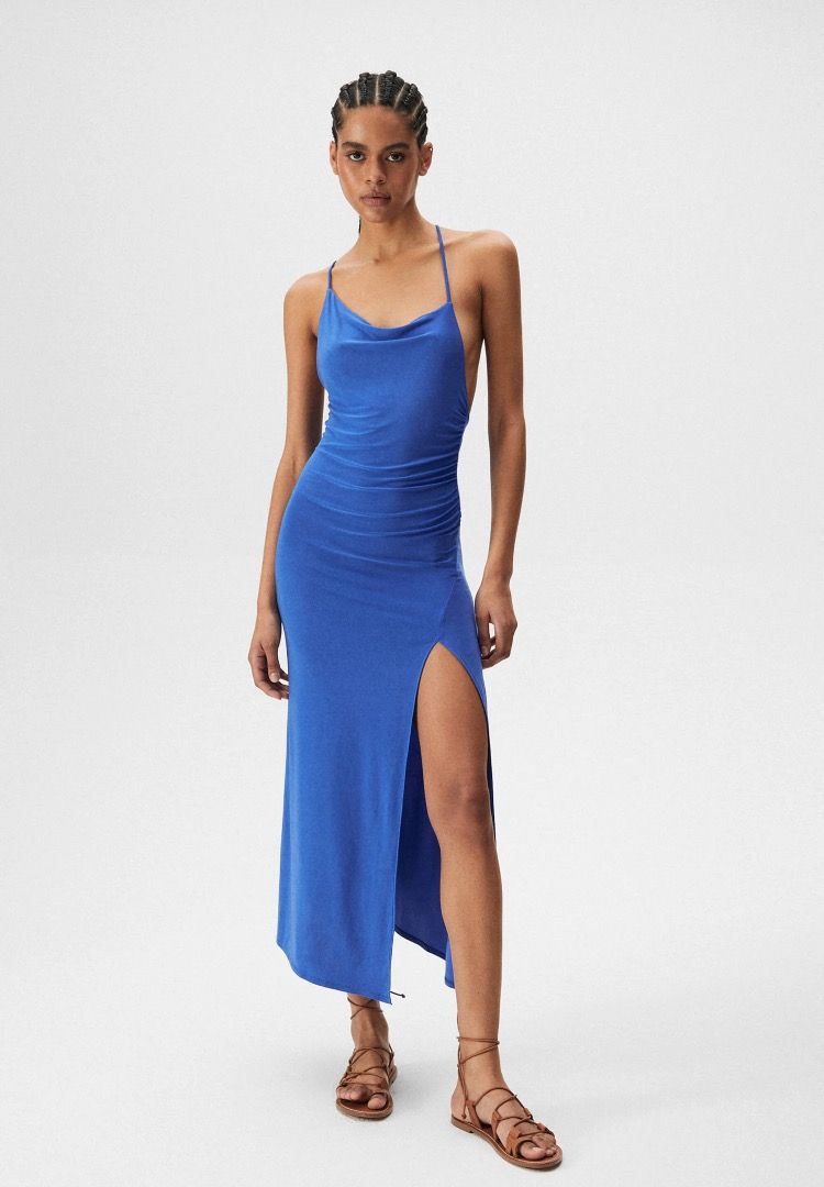 Pull and top bear blue dress