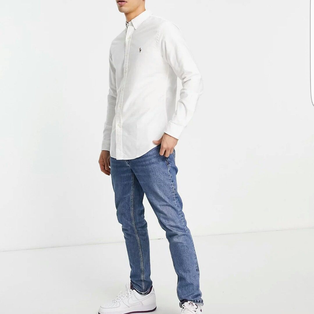 Polo Ralph Lauren oxford shirt in slim fit white