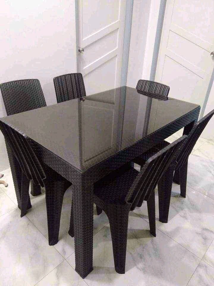 RATTAN DINING SET TABLE AND CHAIRS (Category: Tables & Sets) located in Quezon City. Submitted by masculino (Listing ID 1208669286, Image 2). Description: RATTAN DINING SET TABLE AND CHAIRS 🔥🔥SALE SALE🔥🔥 PERFECT FOR GARDEN , RESTAURANT, DINNING , TERRACE , RESORT😍😍 📌WITH AND WITHOUT GLASS📌 📌2 SEATER 24X38 📌4 SEATER 24X38 📌6 SEATER 30X48 📌8 SEATER 36X60 CASH ON DELIVERY ORDER NOW SHIP NOW MESSAGE ME FOR SURE BUYER ☺️ LOCATION: NOVALICH
