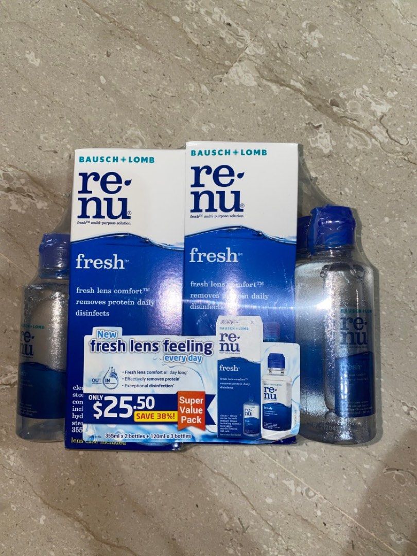 Renu fresh contact lens solution, Beauty & Personal Care, Vision Care