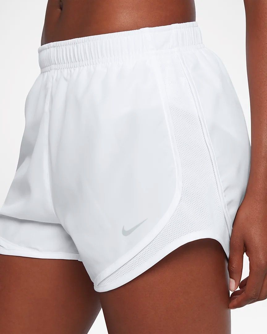 White nike tempo shorts sale