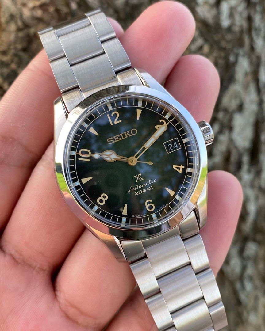 SEIKO Prospex Land Green 'Baby' Alpinist Steel Date 38mm, Men's Fashion,  Watches & Accessories, Watches on Carousell