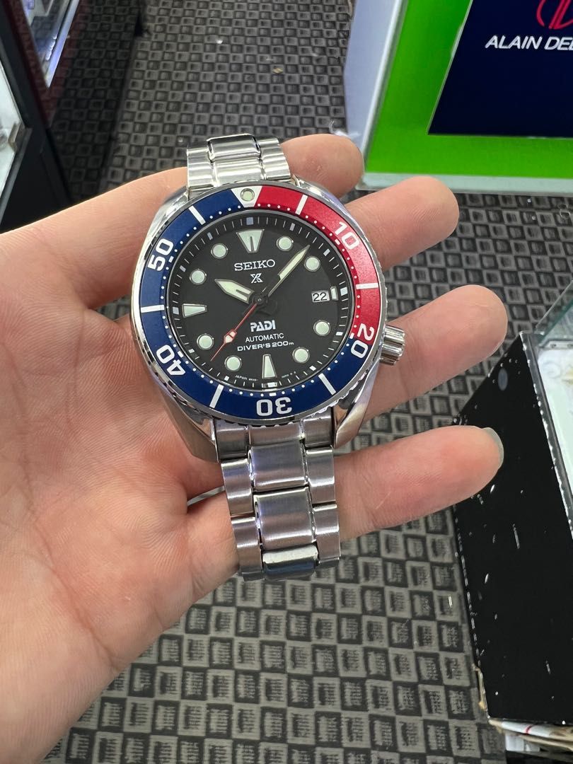 SEIKO PROSPEX SUMO PADI SPECIAL EDITION MADE IN JAPAN 🇯🇵 AUTOMATIC DIVERS  200M PEPSI SPB181J1, Men's Fashion, Watches & Accessories, Watches on  Carousell