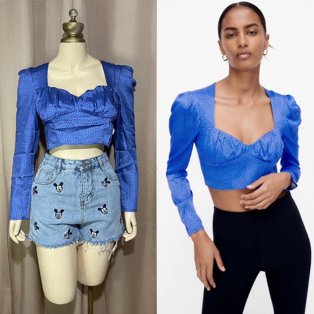 SHEIN Crop Top, Women's Fashion, Tops, Blouses on Carousell
