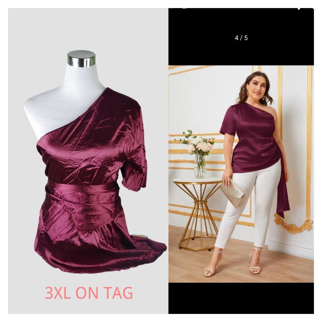 Plus size formal tops sales