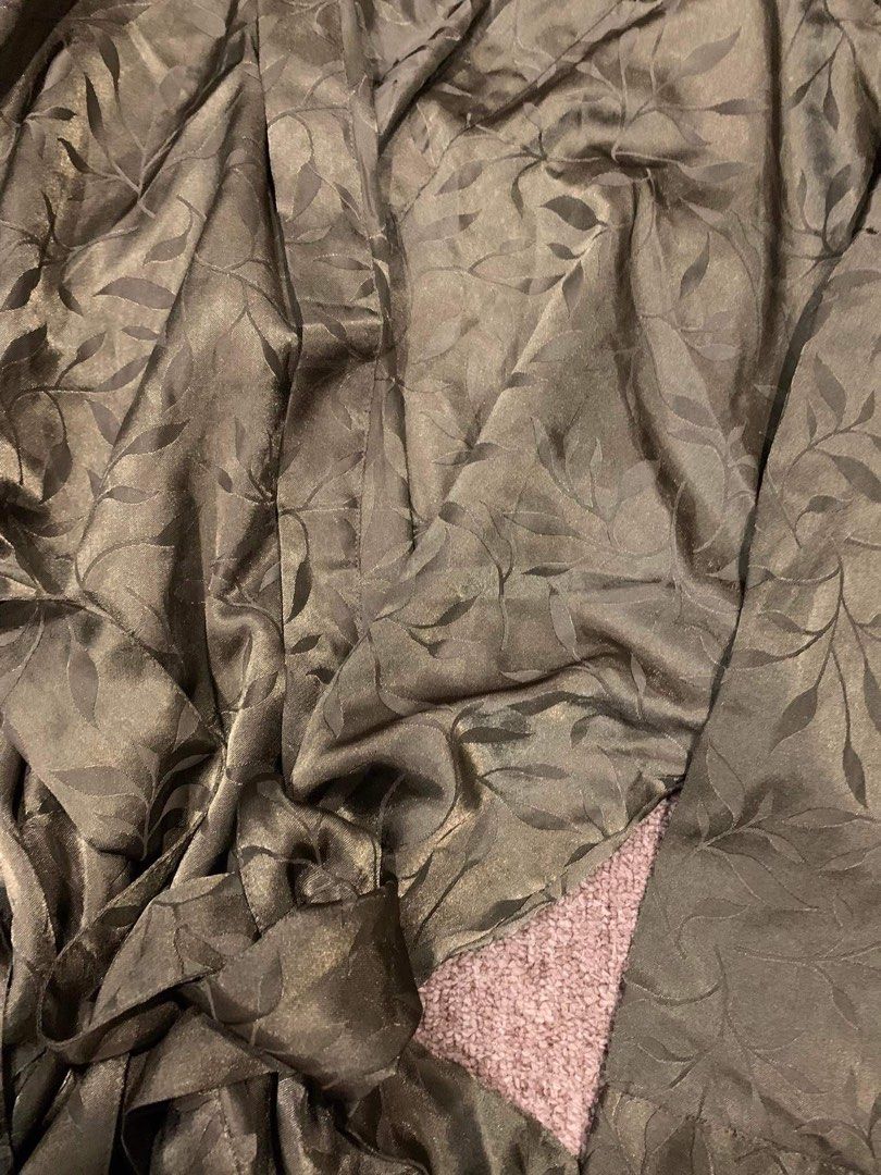 Silk robe moss green, Women's Fashion, Dresses & Sets, Dresses on Carousell