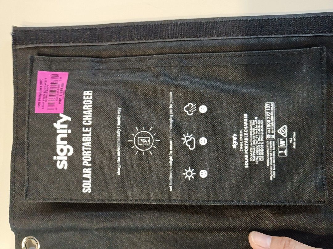 solar portable charger signify(panel only), Furniture & Home Living