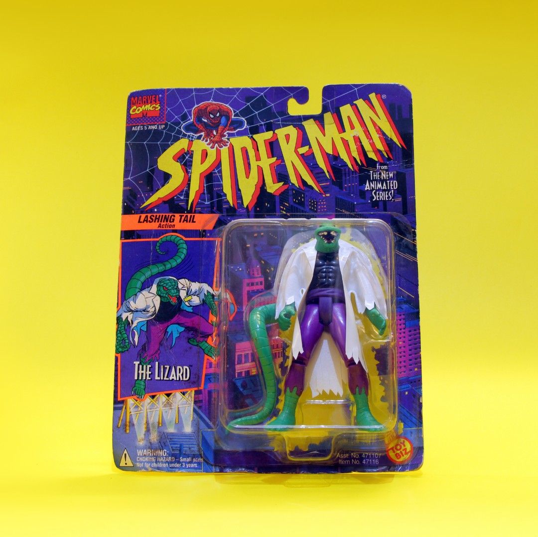 Spiderman 90s Animated Series Lizard Figure, Hobbies & Toys