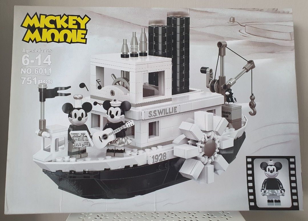 Steamboat Willie (Lego compatible), Hobbies & Toys, Toys & Games on