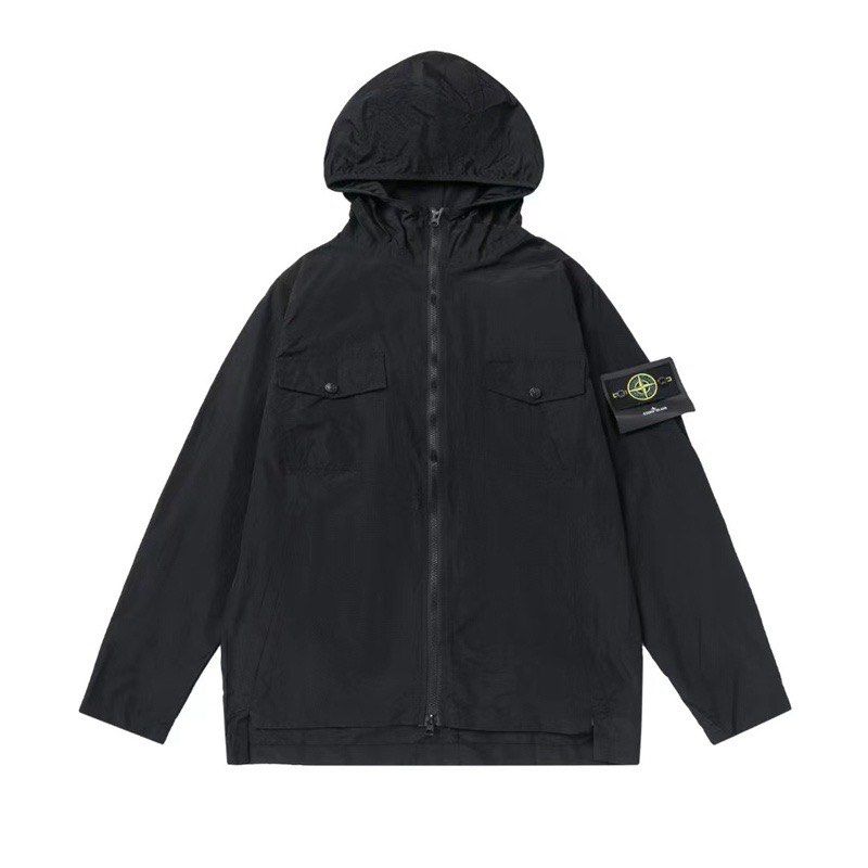 Coat with compass logo sales
