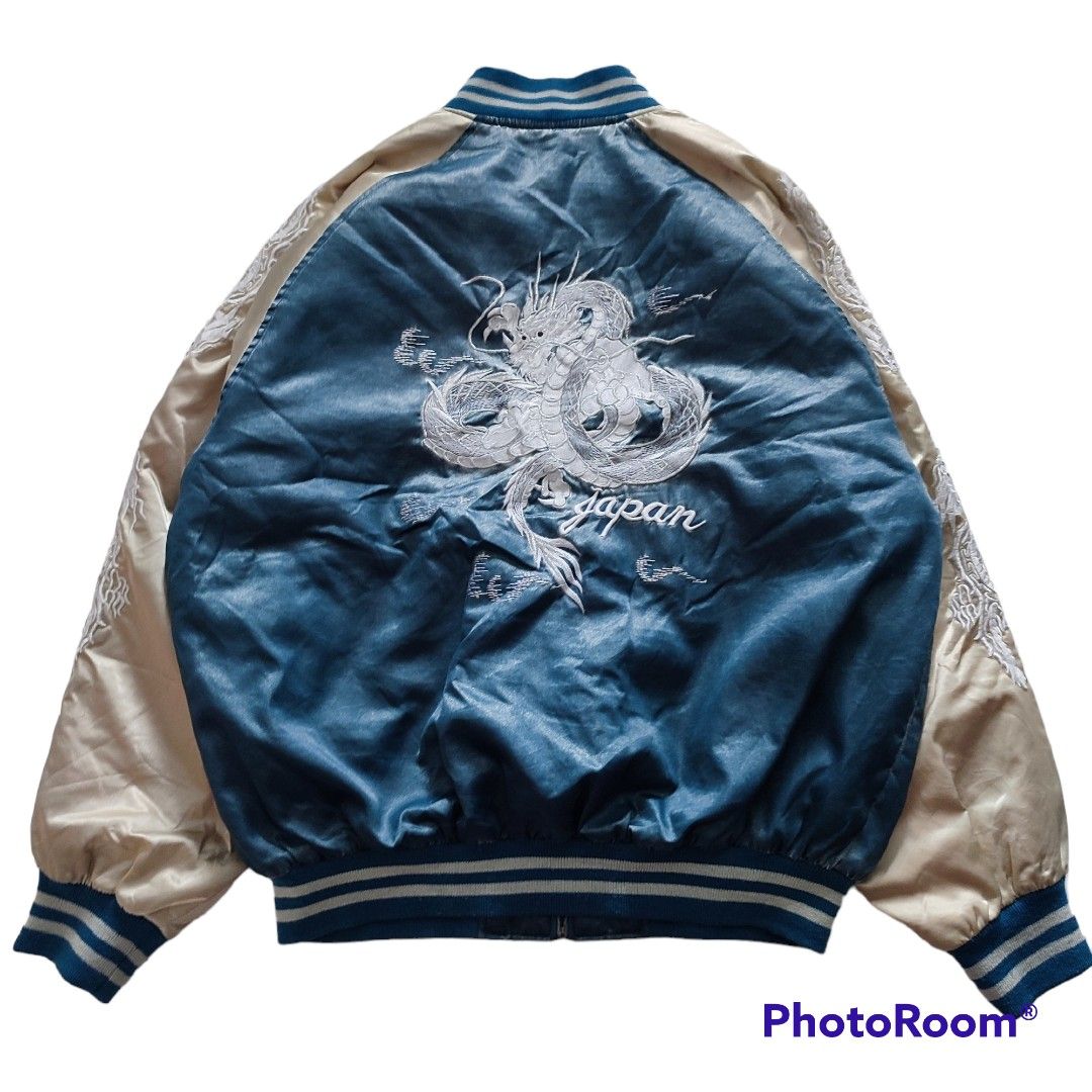 Satin dragon on sale bomber jacket