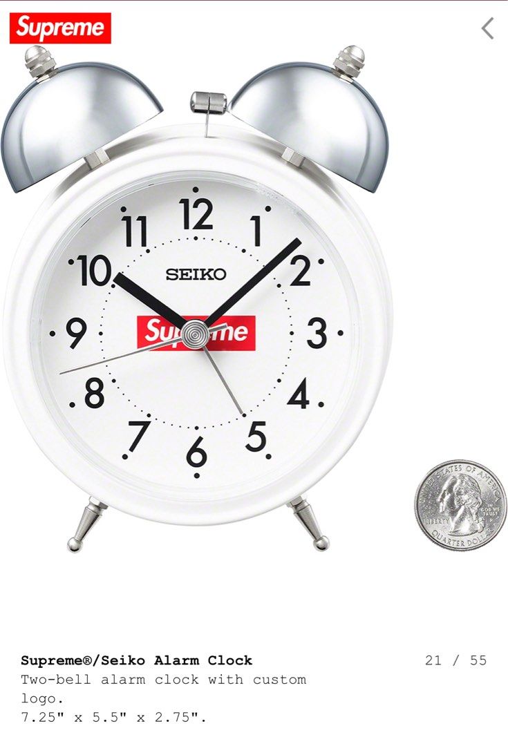 ランキングや新製品 Supreme Seiko Alarm Clock COLOR White ...