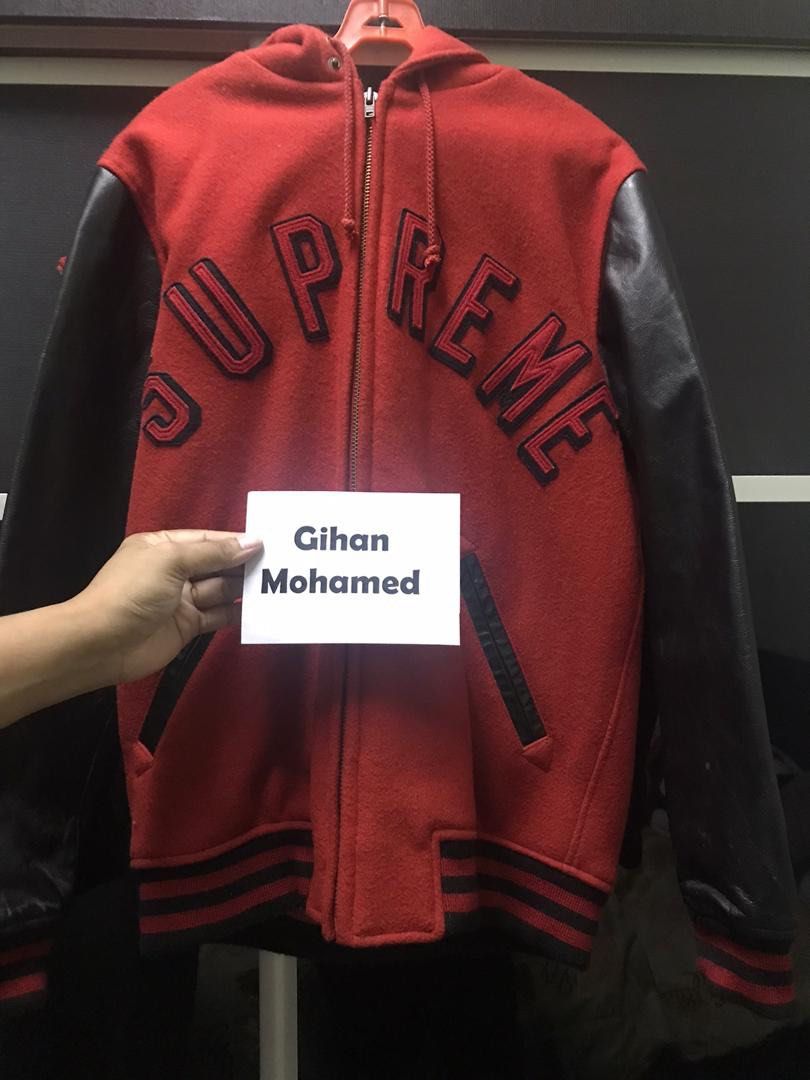 Supreme Varsity Sweat Jacket M グレー バーシティ ウェア