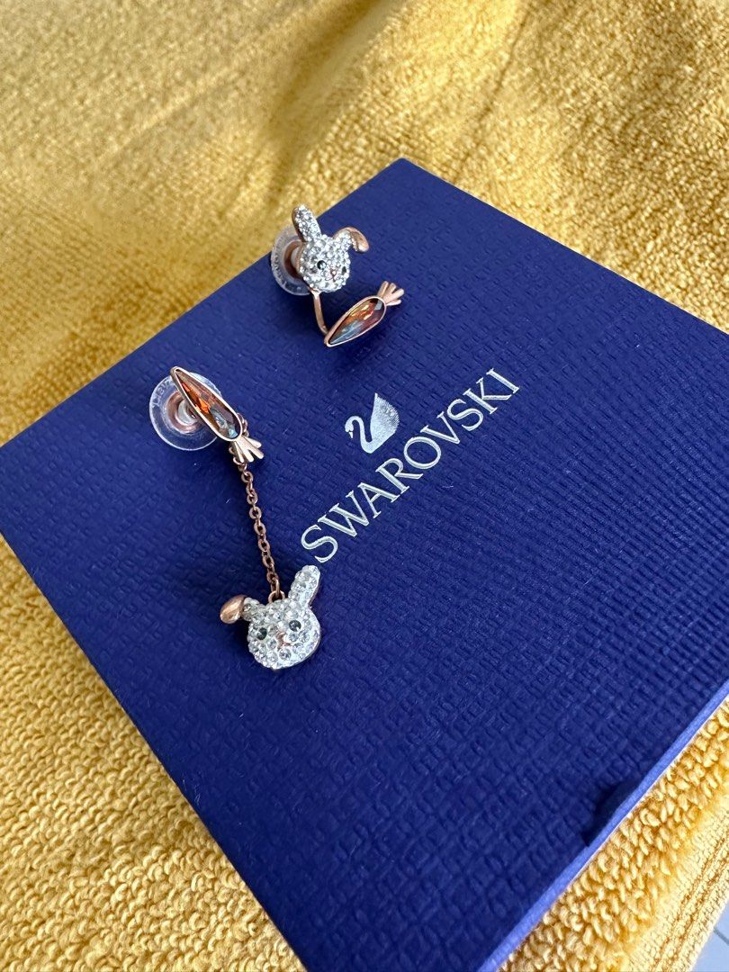 Swarovski Bunny Earrings