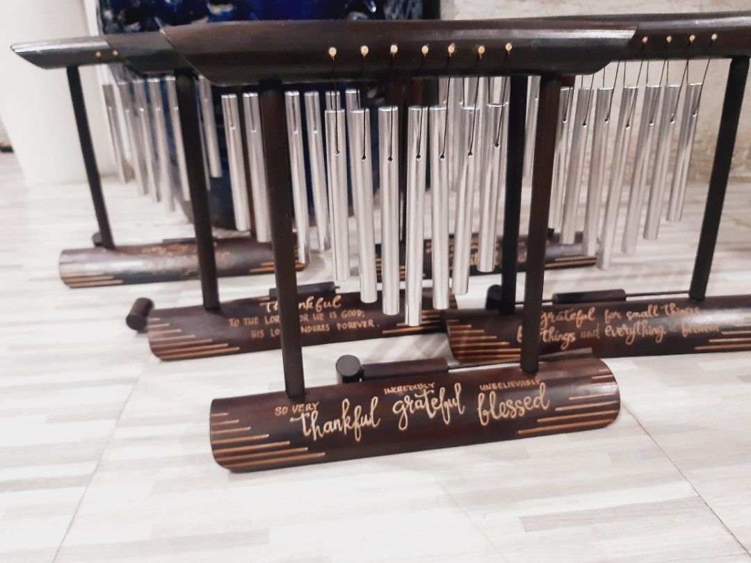 Tabletop meditation/yoga chimes (Category: Musical Instruments) located in Antipolo. Submitted by blueshopvintage (Listing ID 1208484287, Image 2). Description: the relaxing background/sound of windchimes on your table while doing yoga..🎶 good as display too in your office table or coffee table #locallymade #pinoymade #pinoycraft #bamboocrafts #gawangpinoy.