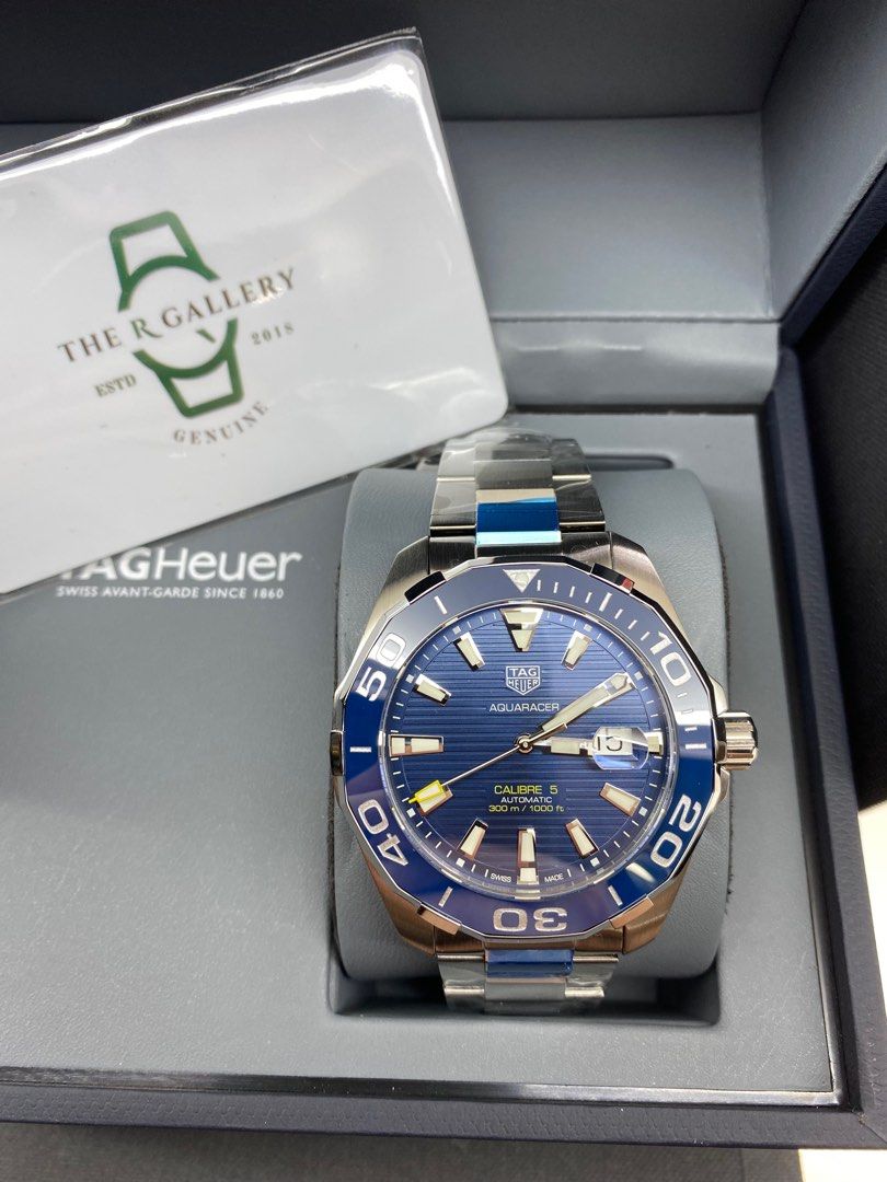 Tag heuer clearance aquaracer 43mm blue