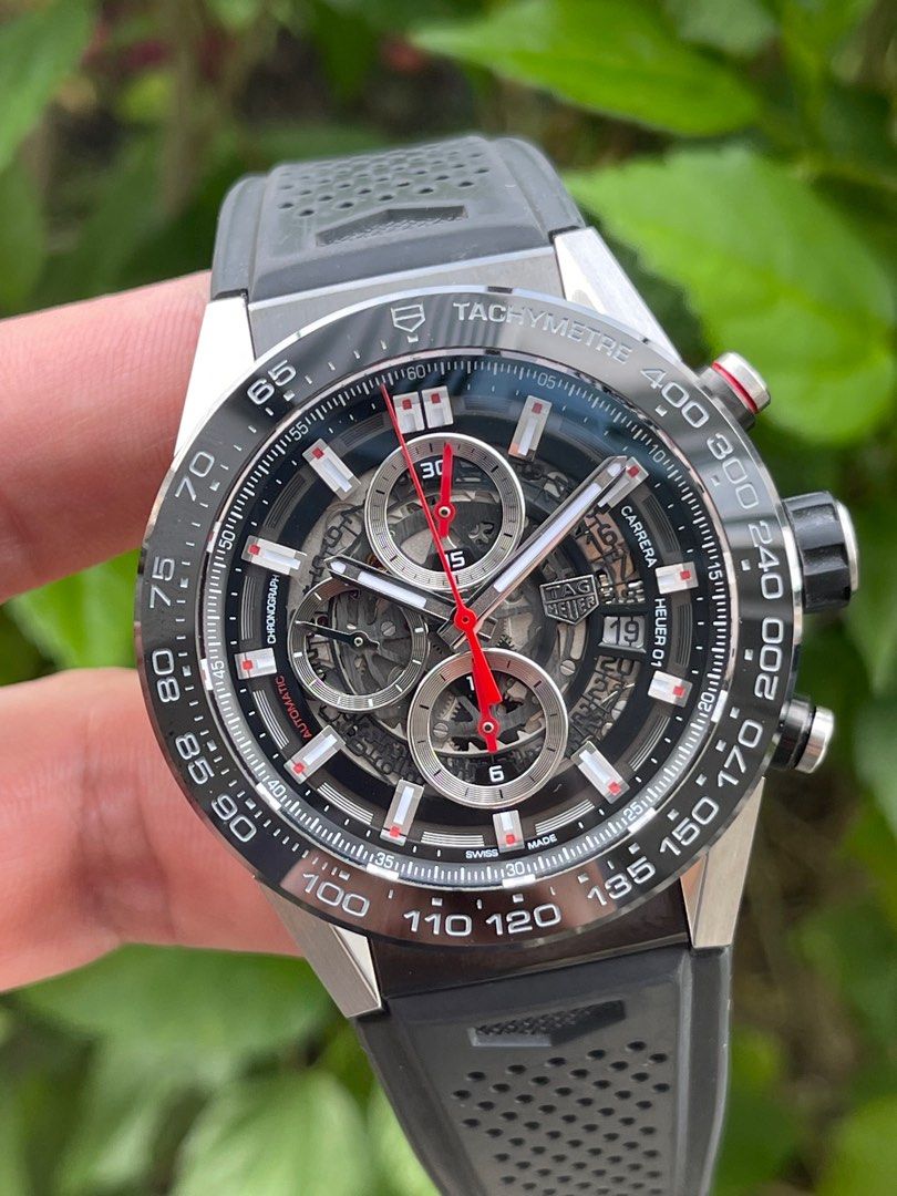 Tag Heuer Carrera Heuer-01 Titanium Ceramic Skeleton Dial (Preowned Watch  Okly), Men's Fashion, Watches & Accessories, Watches on Carousell
