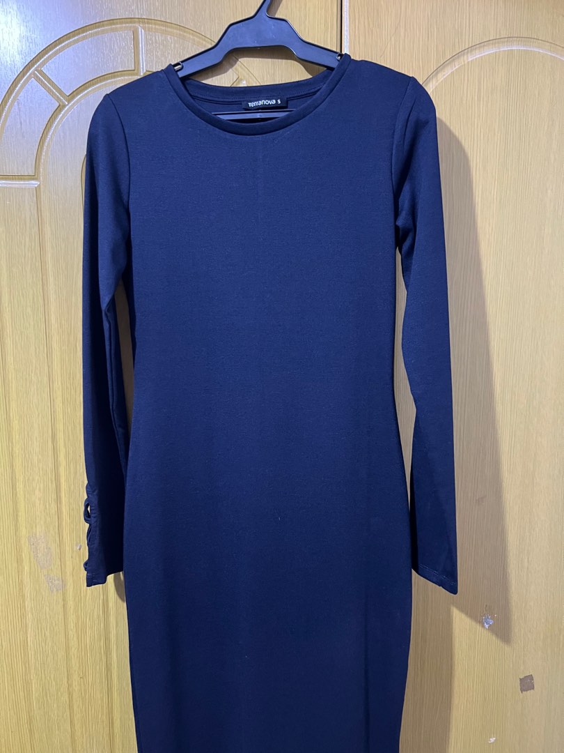 Terranova Dress Navy Blue, Women's Fashion, Dresses & Sets, Dresses on ...