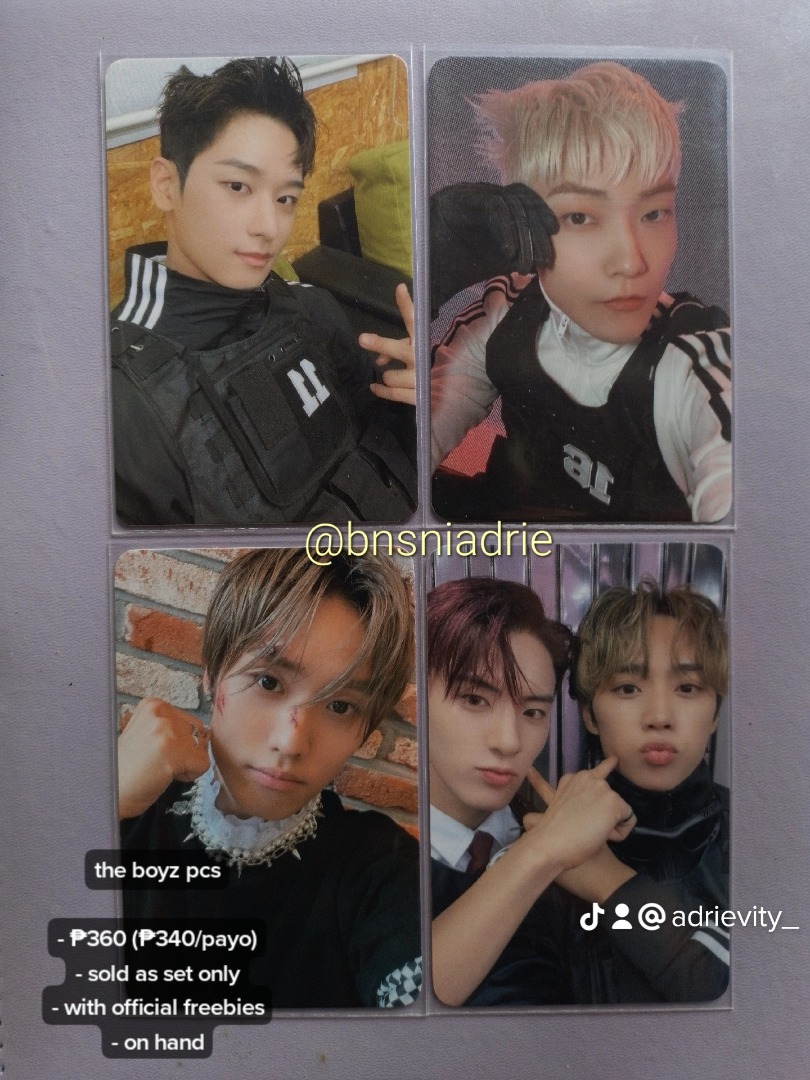 The boyz maverick juyeon kevin jacob eric sunwoo unit photocard (read