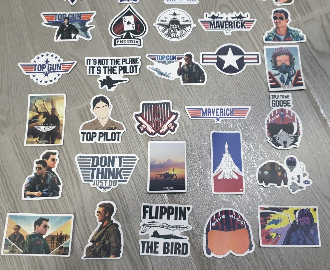 Top Gun Maverick Stickers Decals F 14 Tomcat Tom Cruise Goose Rooster