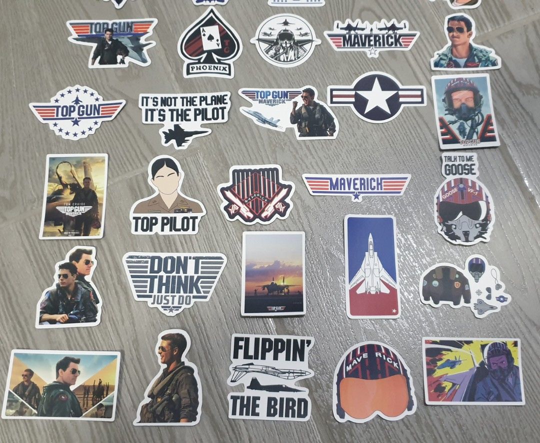Top Gun Maverick stickers decals F14 tomcat tom cruise goose rooster