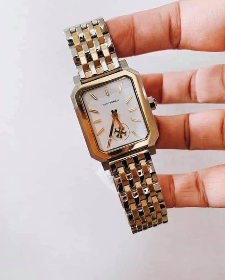 TORY BURCH TWO TONE SQUARE TYPE AUTHENTIC WATCH, Women's Fashion, Watches &  Accessories, Watches on Carousell
