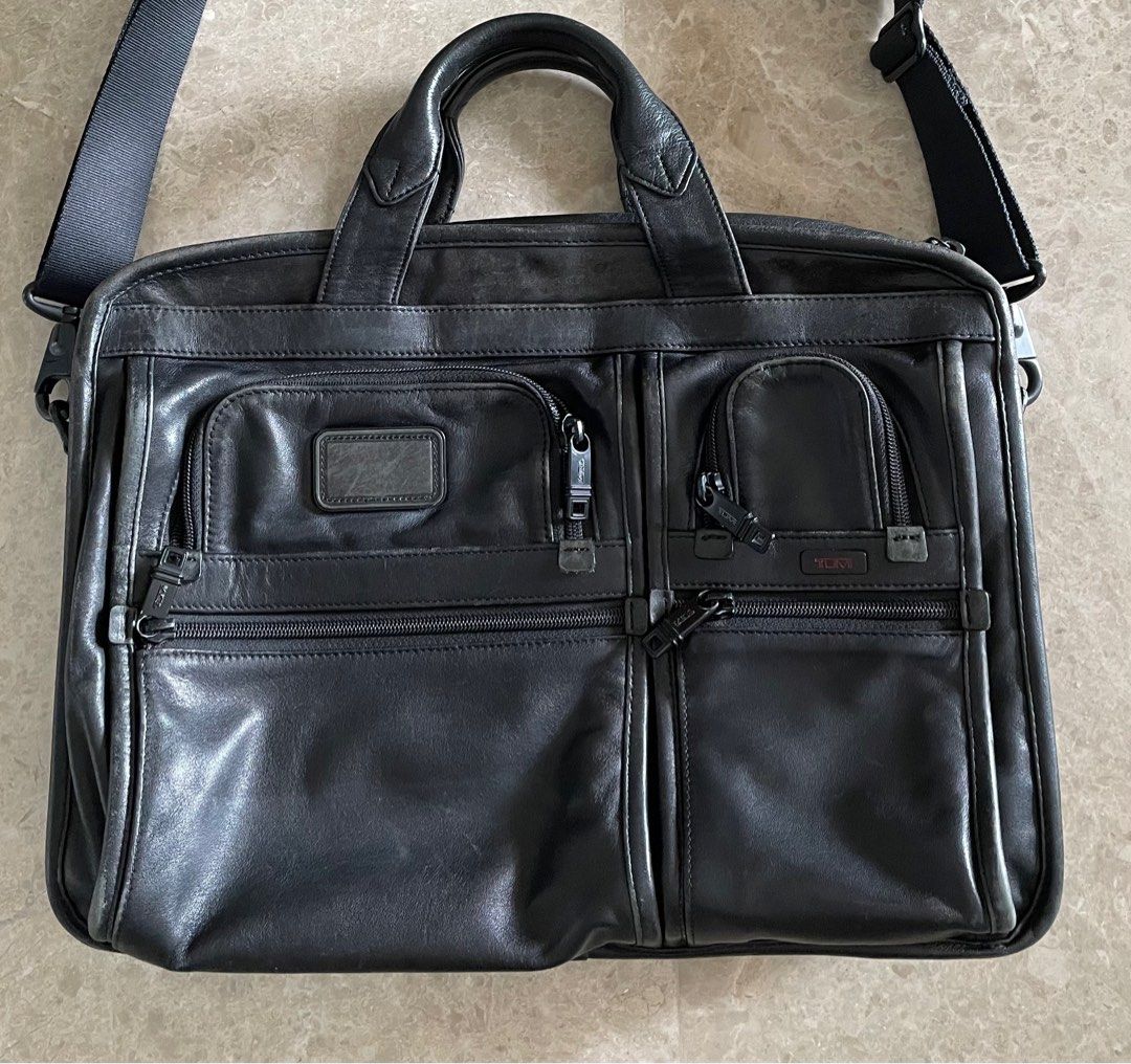 Tumi leather briefcase, Men's Fashion, Bags, Briefcases on Carousell