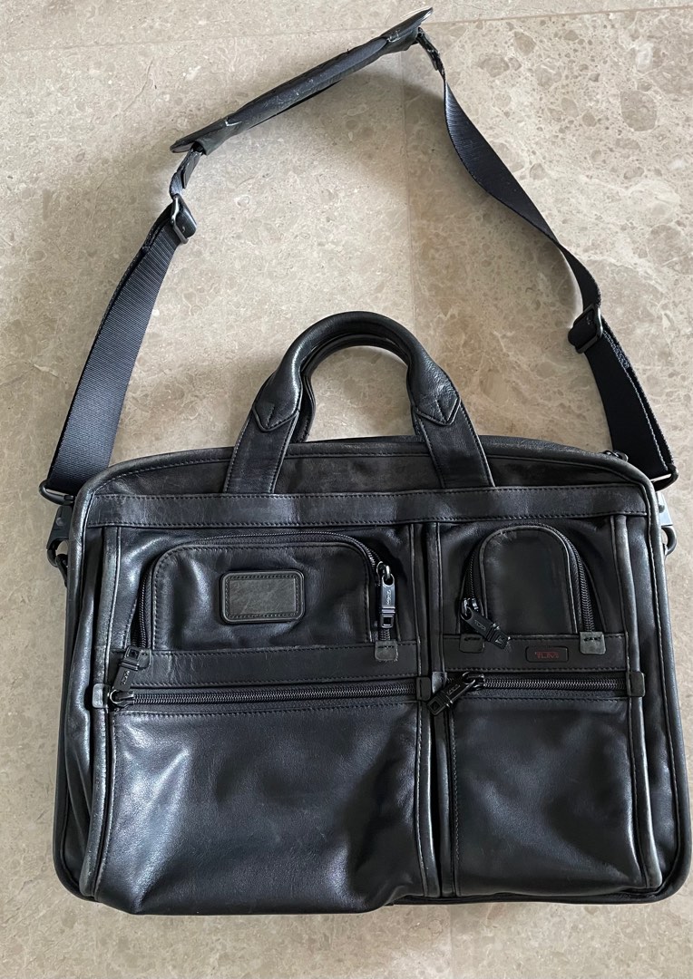 Tumi leather briefcase, Men's Fashion, Bags, Briefcases on Carousell