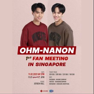Unsigned poster singapore 1st fanmeet