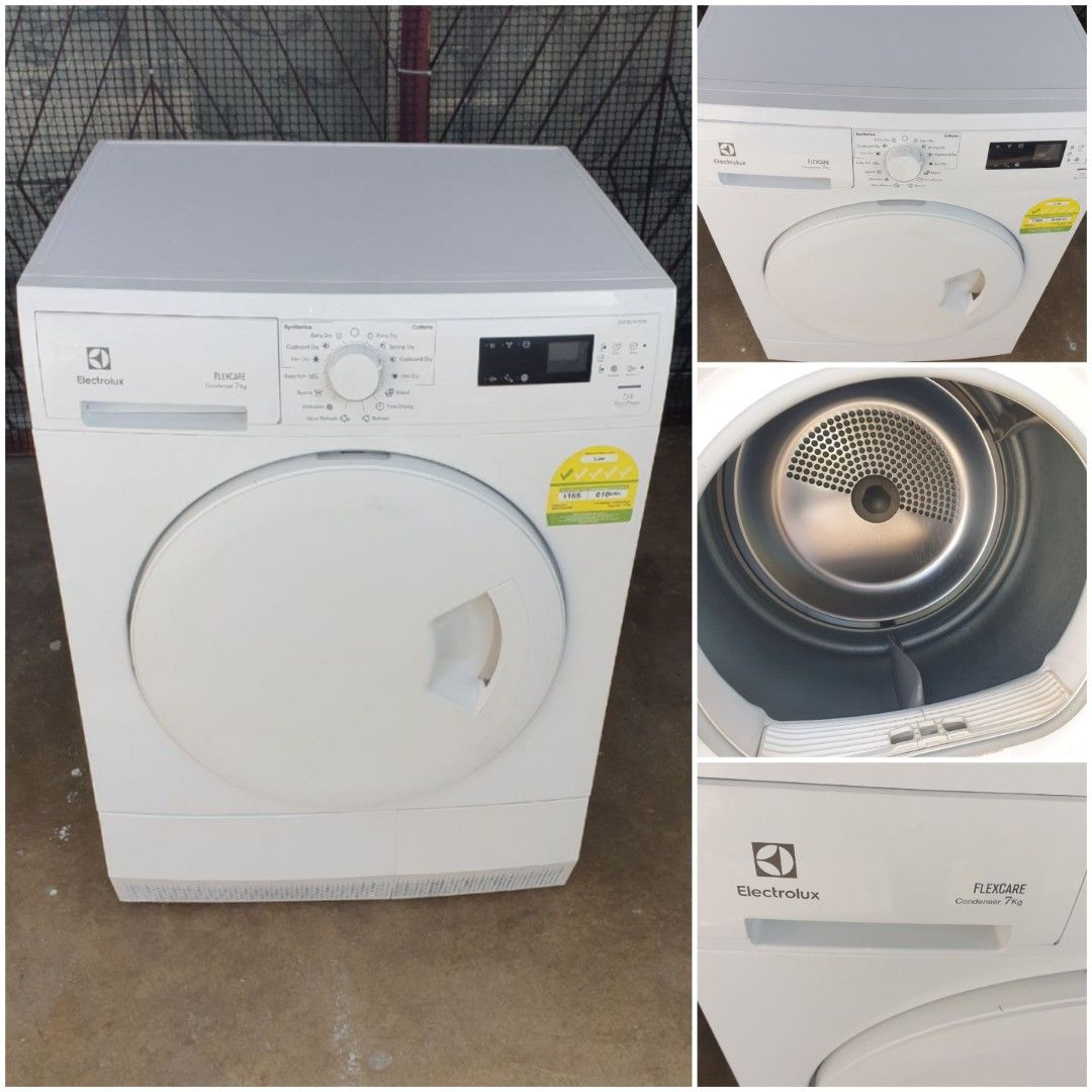 Used Electrolux digital condenser clothes dryer 7.0kg, condenser dryer