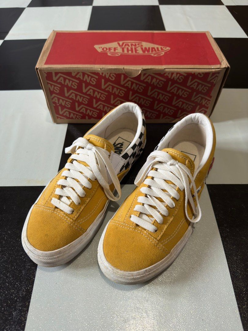 Vans Slip On Cap Checkerboard Men s Fashion Footwear Sneakers on Carousell