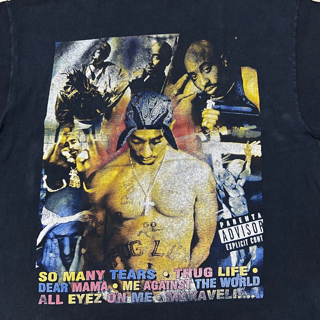 Vintage 90's Tupac Shakur In Memory Of Memorial Bootleg Rap Tee