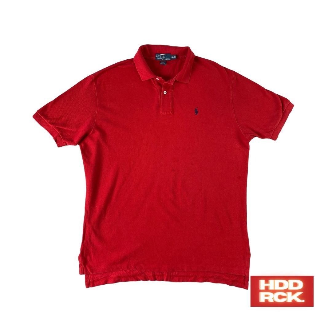 Vintage polo by ralph lauren rarri red polo shirt, Men's Fashion, Tops