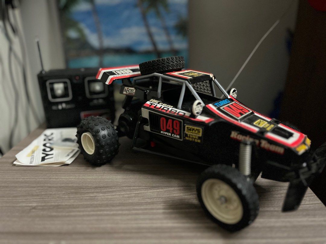 Vintage Tyco Rc Turbo Hopper Dune Buggy w remote All Original