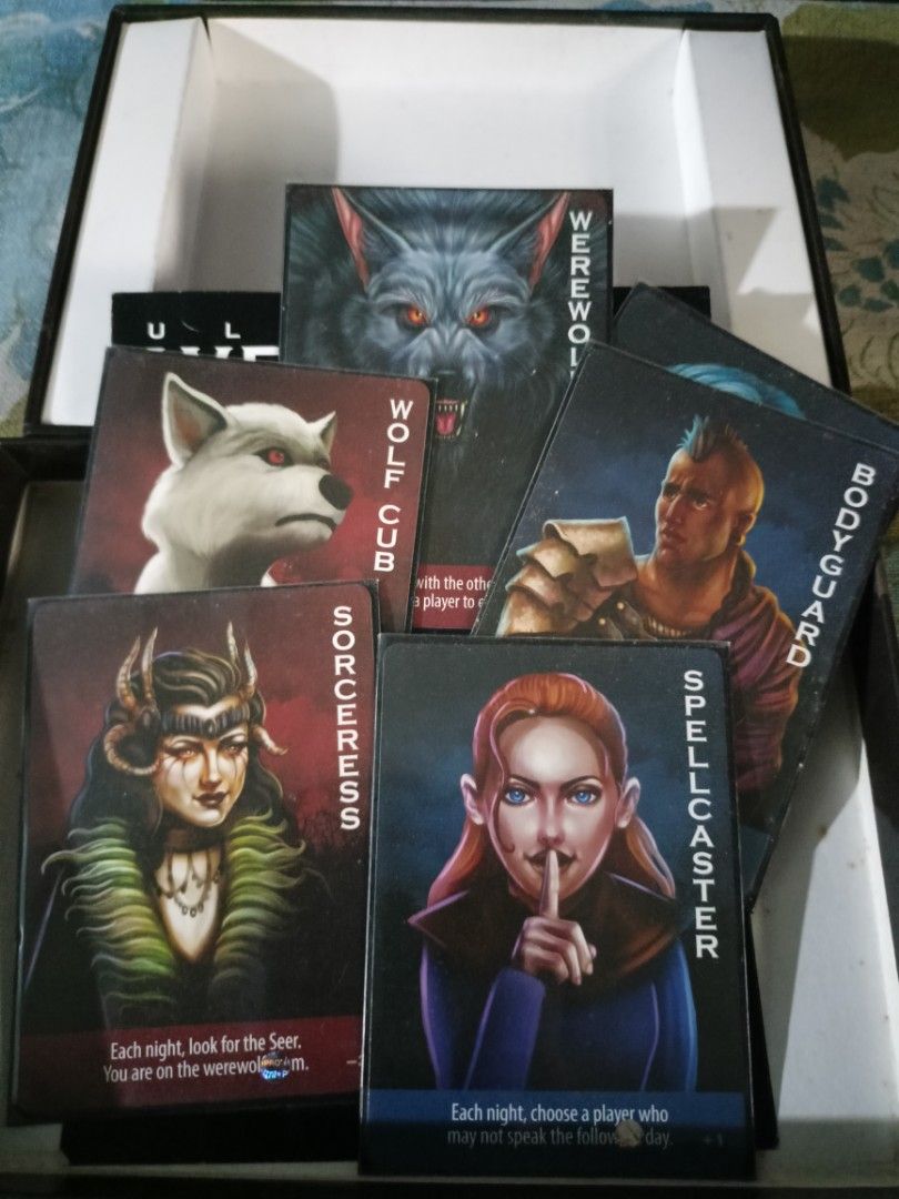 Werewolf Card Set Werewolf Card Game (w/ card sleeve), Hobbies & Toys, Toys & Games on ...