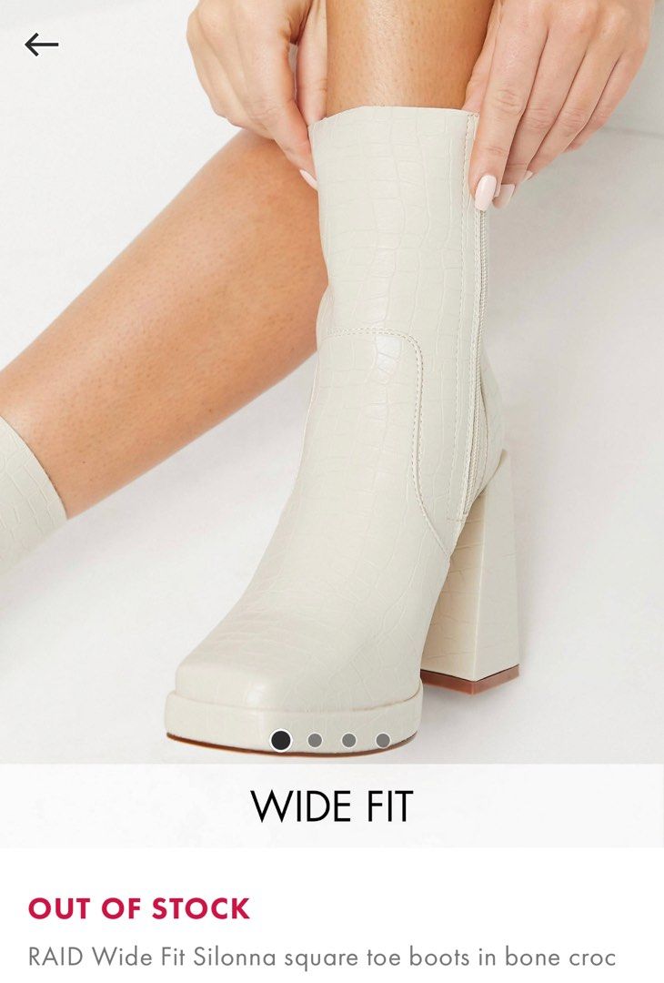 White heel boots RAID