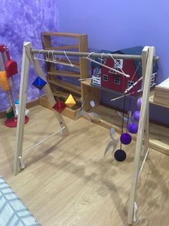 Montessori Wooden Baby Playgym