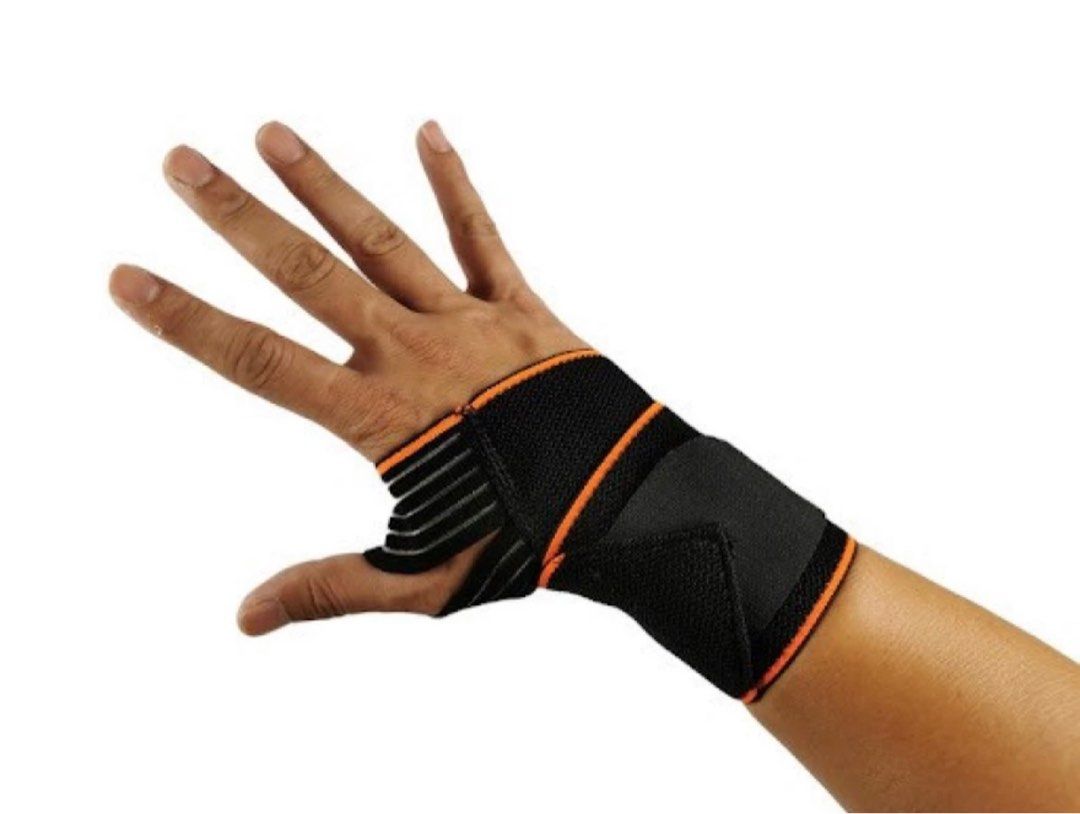 Wrist Support Brace Compression wrap with thumb loop gym sprain workout