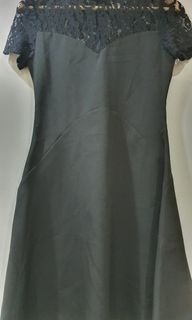 Zalora Black Dress with design small