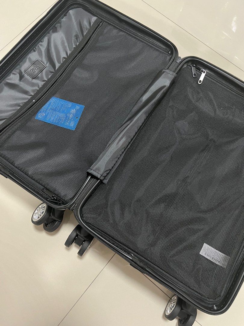 Zara Man Luggage Hand carry flight size with lock, Men's Fashion