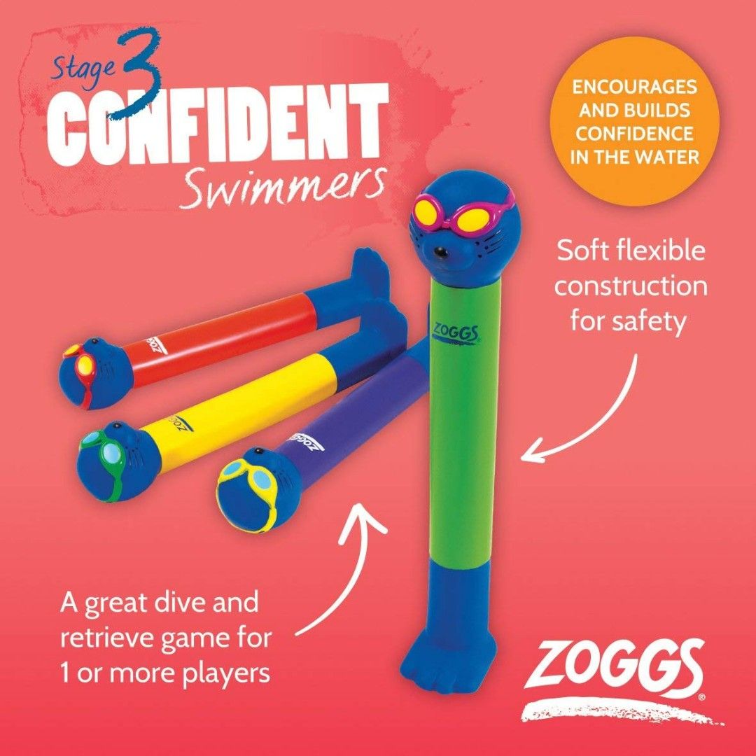 Zoggs Diving Sticks, Hobbies & Toys, Toys & Games on Carousell