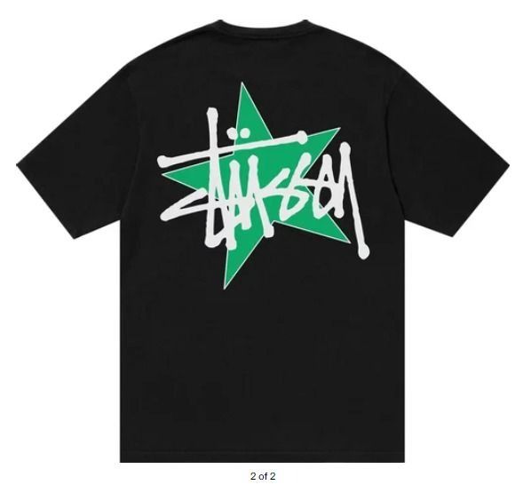 100 Authentic Stussy Star Tee Pigment Dyed