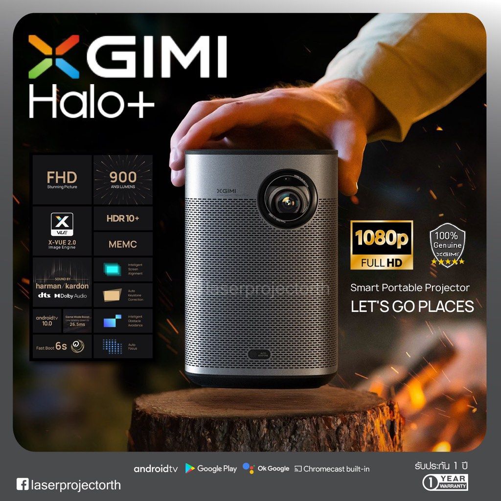 XGIMI Halo & Mini Projecteur Portable 1080p, 900…