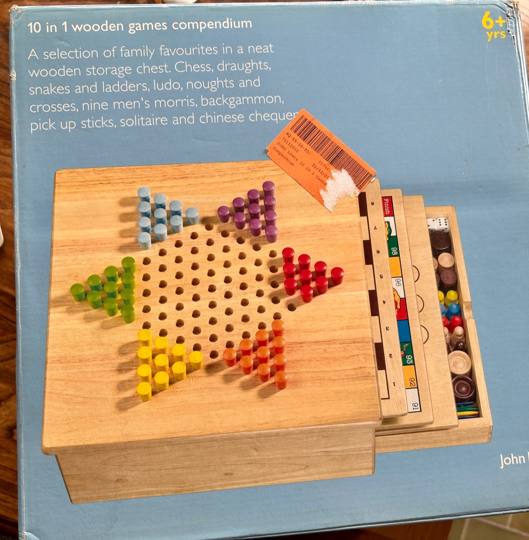 10 in 1 Wooden Games Compendium, Hobbies & Toys, Toys & Games on Carousell