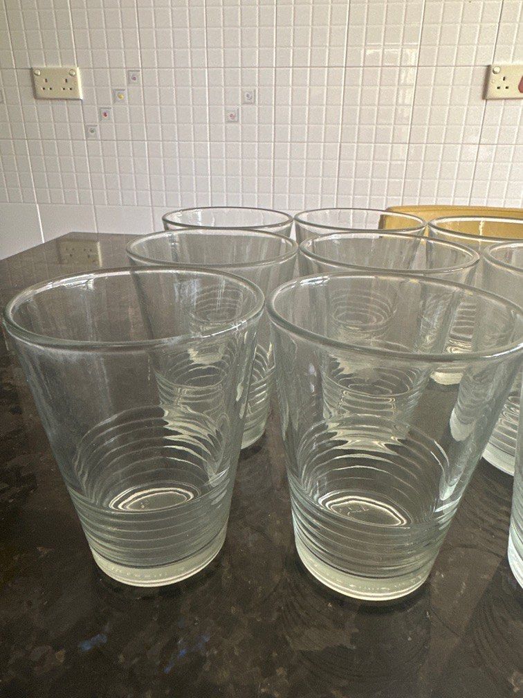 10 IKEA water glasses free , Furniture & Home Living, Kitchenware