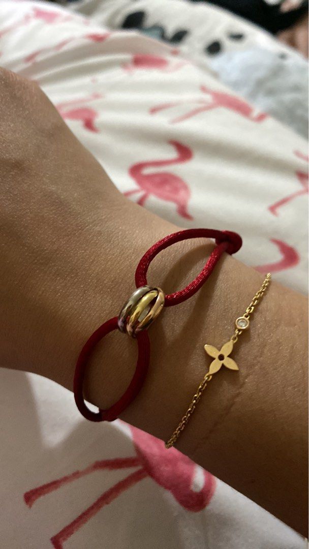18k Authentic Cartier Trinity Cord Bracelet