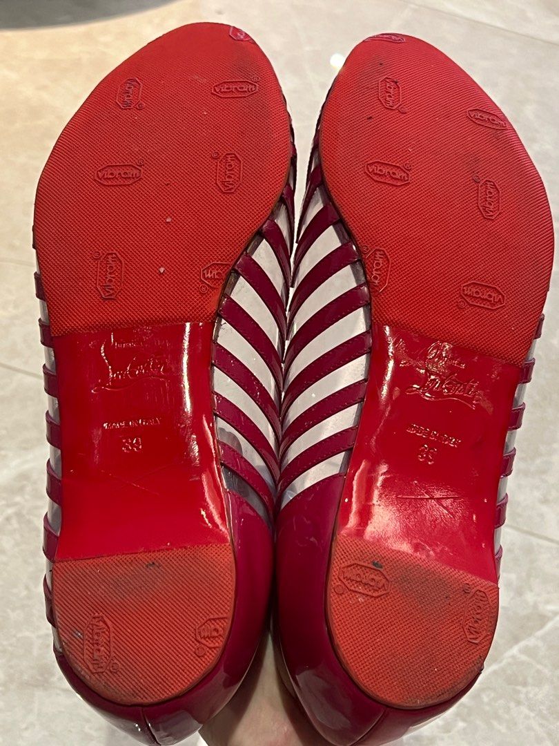 Christian louboutin on sale striped shoes