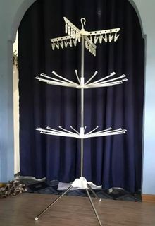 3 Tier Foldable Clothes Drying Rack/ Ampaian Baju Baby/ Penyidai Baju Baby/ Hanger Baju Baby