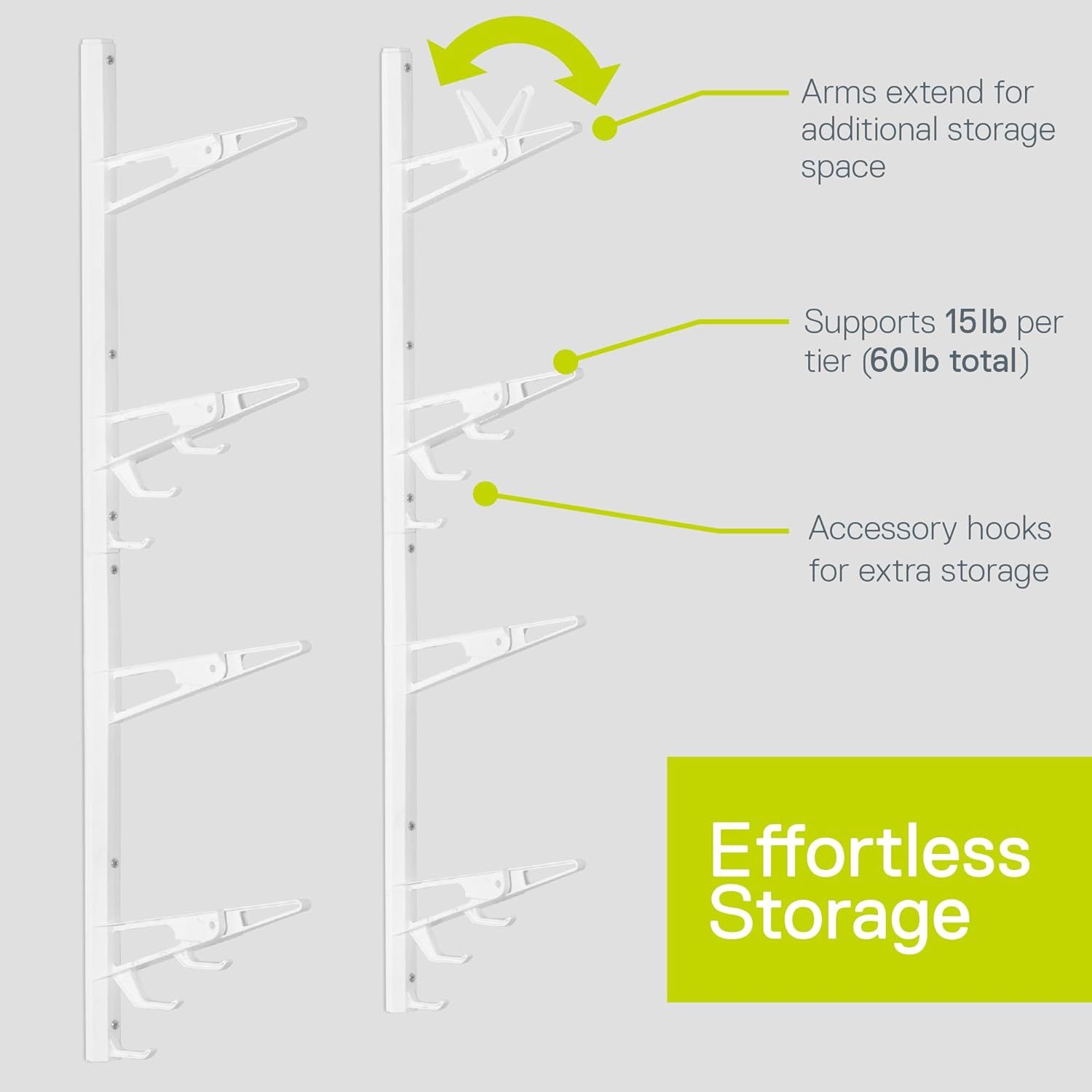 Wall hooks discount for workout bands