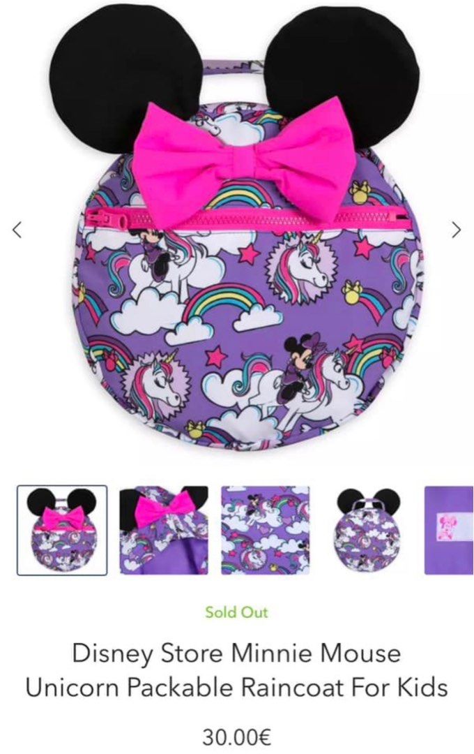 4Y 5Y 6Y 7Y 8Y 9Y 10Y Brand New Disney Store Minnie Mouse